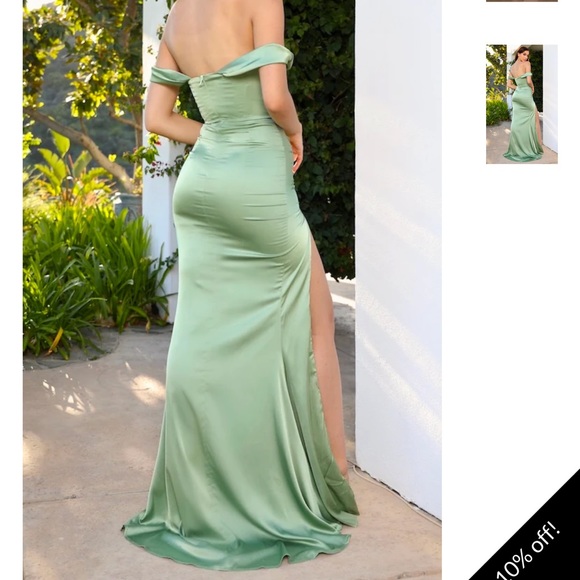 Moda Glam blush pink silhouette gown dress - Picture 4 of 8